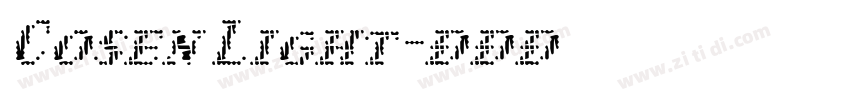 Cosen Light字体转换 Cosen Light字体转换